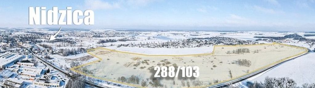 Działka inwestycyjna z mpzp koło nidzicy.