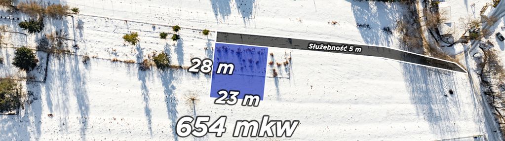 Widokowa działka budowlana 654 m² nowy targ