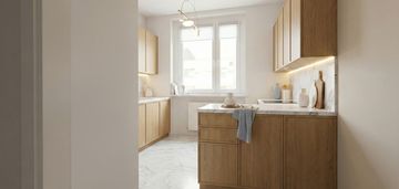 Przestronne dwu pokojowe mieszkanie.