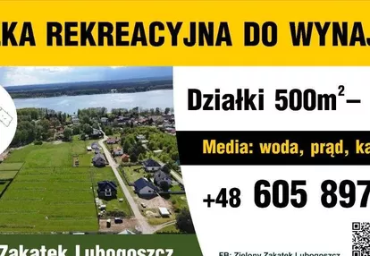 Działki Sława Lubogoszcz 5-6 arowe blisko woda las