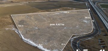 Działka inwestycyjna przy węźle komunikacyjnym