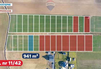 Działka z wz, blisko gąsek o pow. 941 m2!