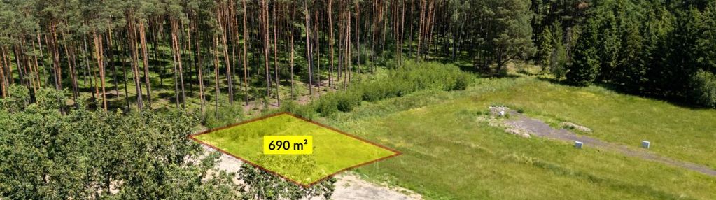 Działka budowlana otoczona lasem koszęcin 690m2