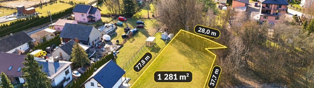 Radziszów | działka inwestycyjna mu 1267 m² | 55%