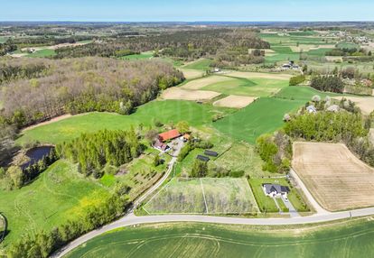 Działka jeleńska huta gm. szemud obok jeziora