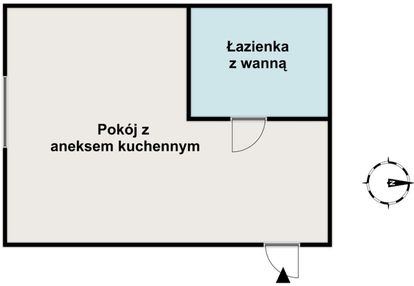 Kawalerka w okolicy lasu kabackiego| ciche