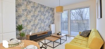 Nowoczesny apartament, 2 pokoje z balkonem