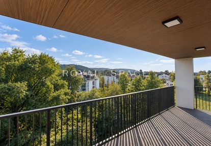 Penthouse z tarasem na dachu | widok na las wolski