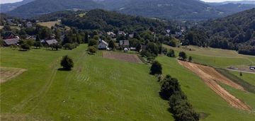 Grunty 5 400 m² – widok, las i działka z wz