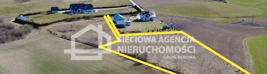 Kaszuby - widokowa działka 3619 m kw uzbrojona.