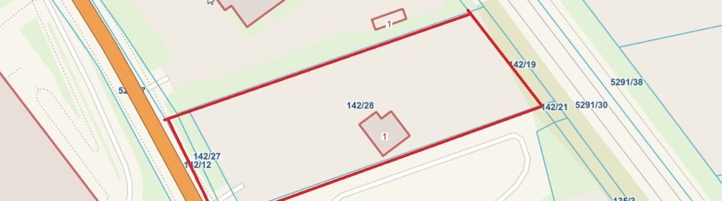 Działka w centrum koło gemini