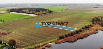 Piękna działka koło rzeki szkarpawa