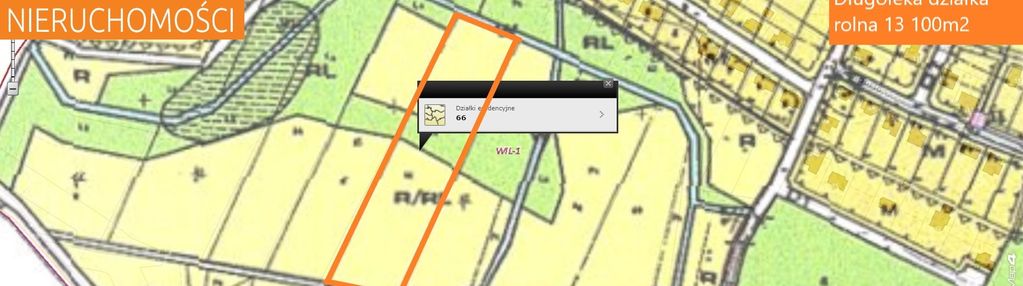 Działka rolna , 1,31 ha , 10 min od wrocławia
