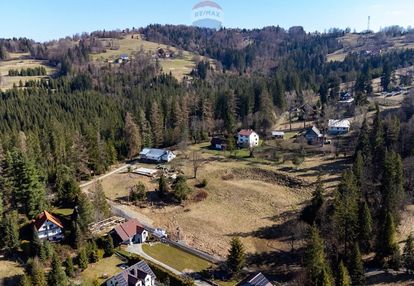 Dwie działki z widokiem na rachowiec beskid śląski