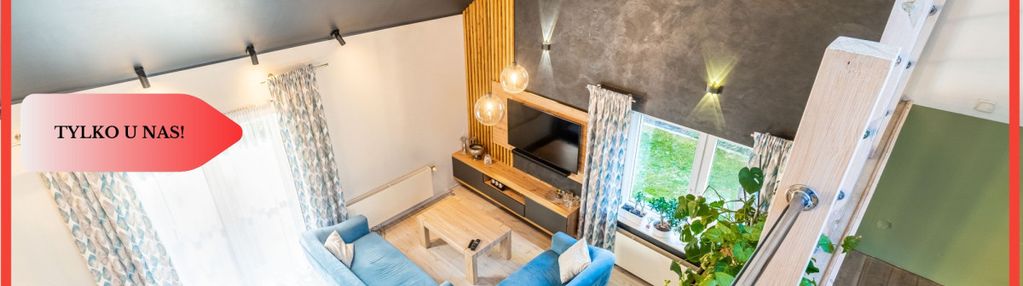 Murowaniec - piękny dom z antresolą i ogrodem