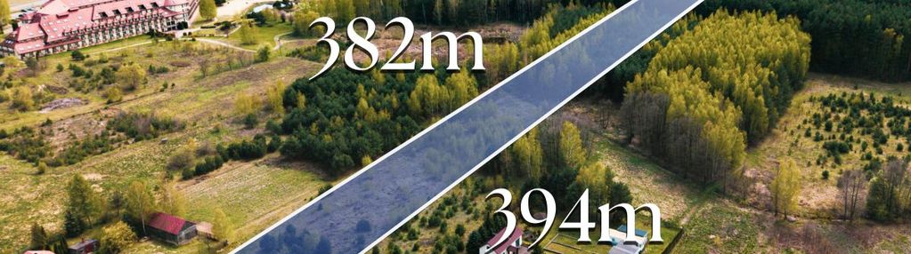 Działka budowlana 1,40 ha ossa k/ rawy maz
