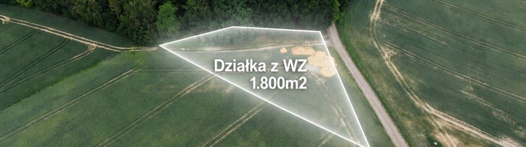 1800m2 w otoczeniu natury – idealna pod budowę dom