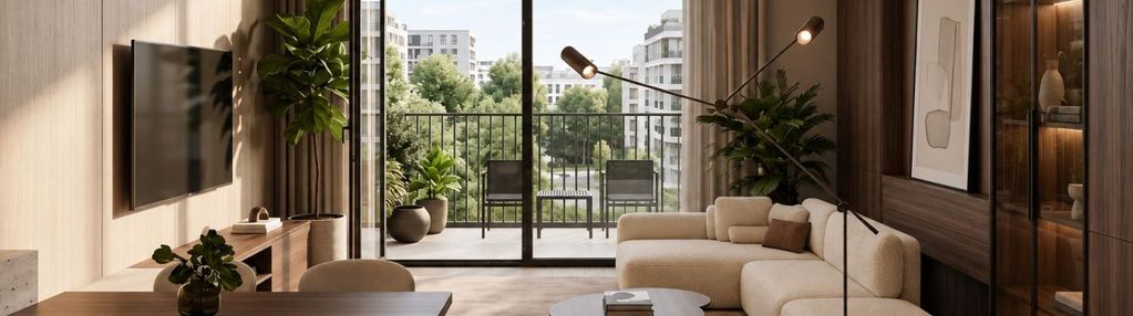 Gotowe | dwustronne | południowy salon | balkon