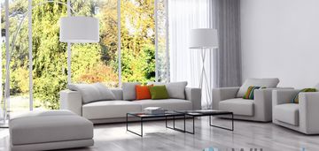 Duży ogród bezpośrednio przy parku