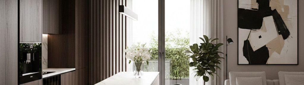 43 m² w centrum— nowoczesny układ + ogród na dachu