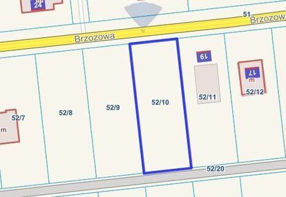 Działka budowlana 802 m², błędowo  52/10
