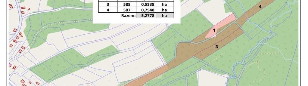 5,28 ha gruntów rolnych z punktem widokowym