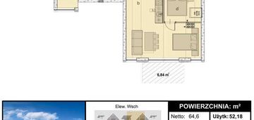 Inwestycja w stanie deweloperskim - 52,18 m2