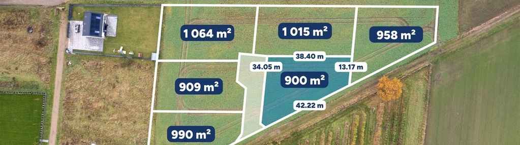 Działka pod dom jednorodzinny, konikowo 900 m²