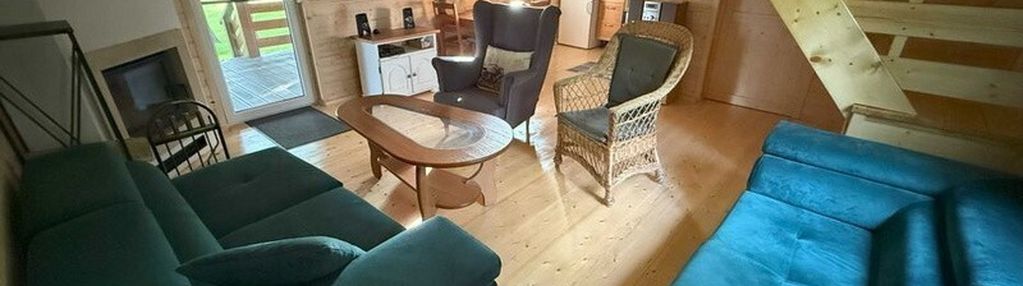 Drewniany dom letniskowy w arciechowie, 70 m²