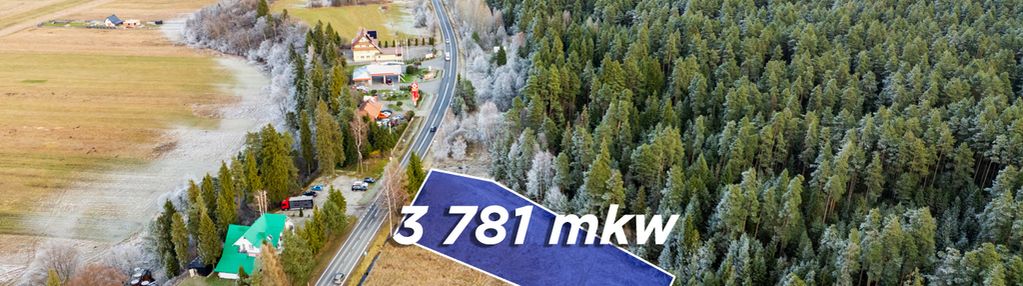 Działka przy głównej drodze w harklowej