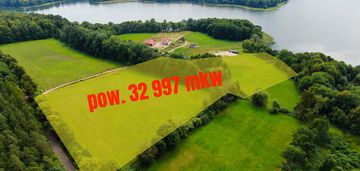 Działka 3,3 ha z własną linią brzegową j. narie