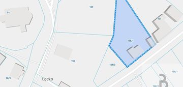 Dom i działka/600m od jeziora/łącko/jarosławiec