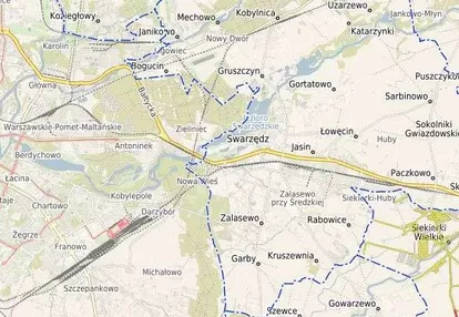 Kostrzyn/Gwiazdowo->20 km od Poznania z MPZP 478m2