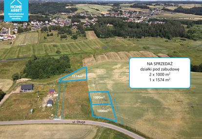 Działka 1000 m2 pod zabudowę jednorodzinną, rąty,
