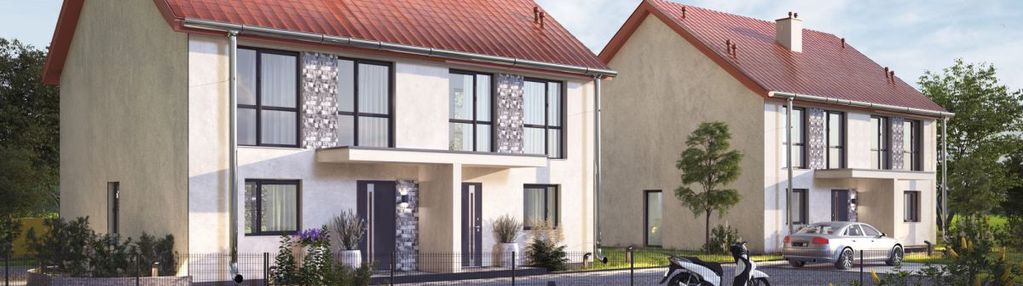 Bliźniak w zielonej części miasta