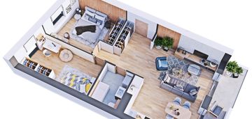 Przestronne i jasne mieszkanie - 3 pokoje