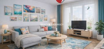 Dwupokojowe jasne mieszkanie w centrum.