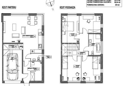 Bliźniak z 4 sypialniami, garaż i ogród i zieleń