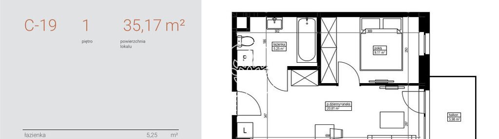 2-pokojowy apartament niedaleko kanału bydgoskiego