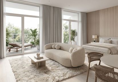 1 pokój z częścią sypialnianą | balkon | czyżyny