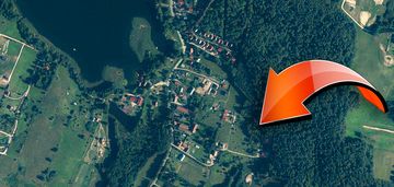 Działka 943 m² | 200 m od jeziora | kretowiny, las