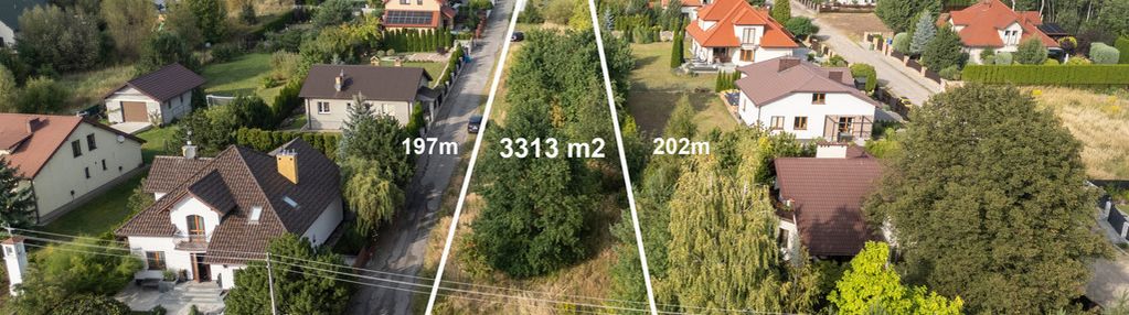 Długa działka pod zabudowę jednorodzinną
