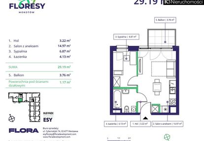 Nowe 2 pokoje z balkonem 3 piętro