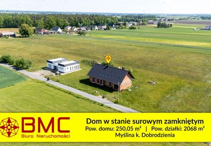 Myślina - dom do wykończenia z dużą działką