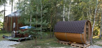 Domek rekreacyjny- 8-10 osób/sauna/jacuzzi/jezioro
