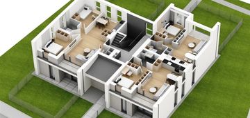 Trzypokojowe z dużym balkonem