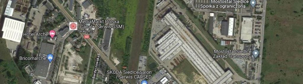 Siedlce, teren usługowo-handlowy, rejon brzeskiej