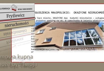 Okazyjnie - w niskiej cenie dwa budynki
