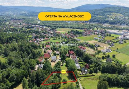 Pcim - przepiękna widokowa działka budowlana 14 ar