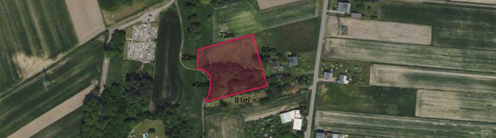 Działka budowlana 0,51 ha pod zabudowę – orzesze